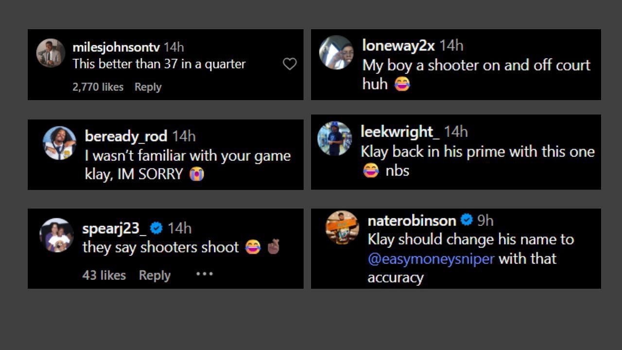 Fans react to Thompson revealing his relationship with Megan Thee Stallion. (Credits: @klaythompson/Instagram)
